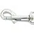 Bolzenkarabiner vernickelt